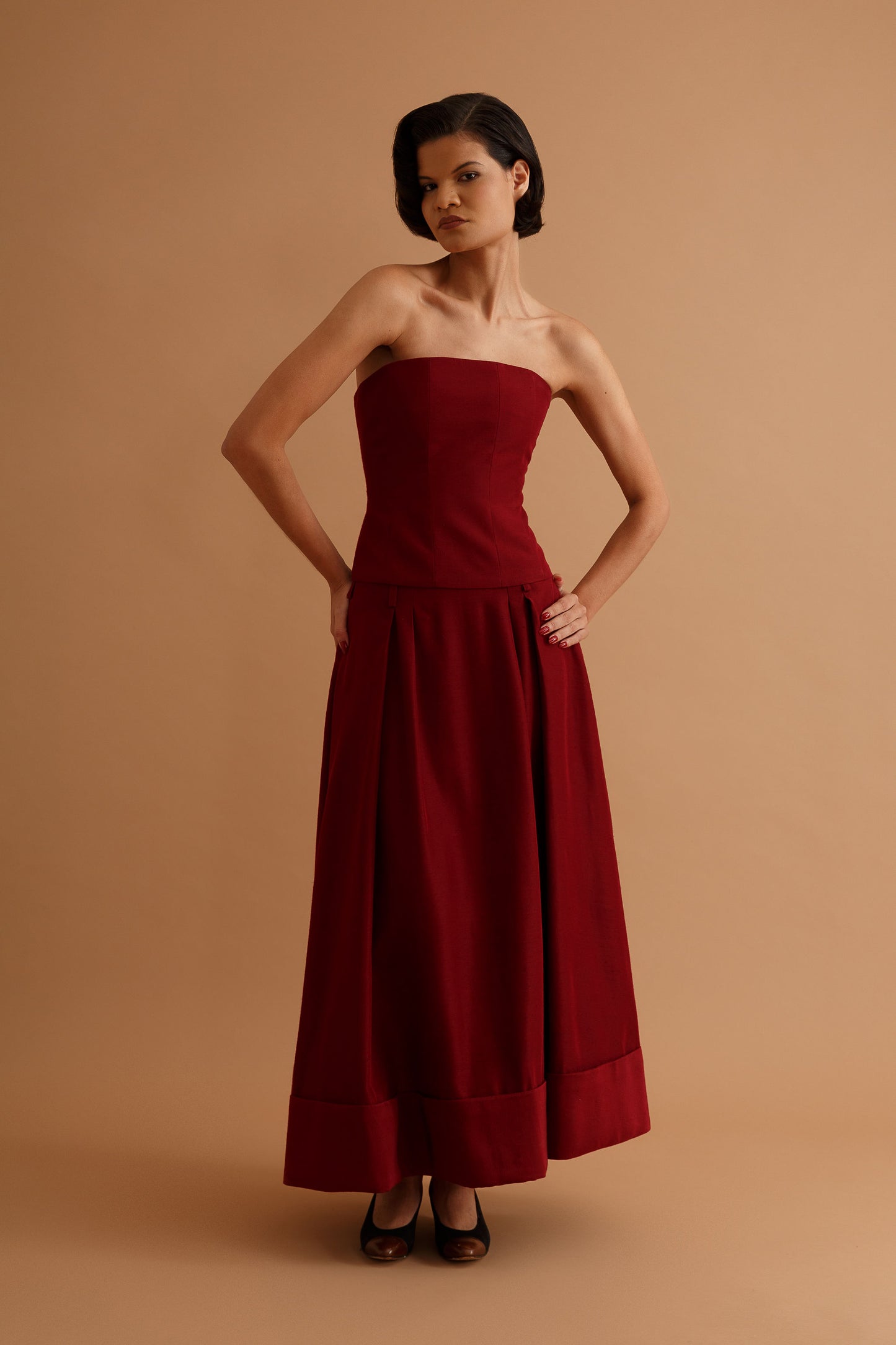 Domo Skirt - Wine