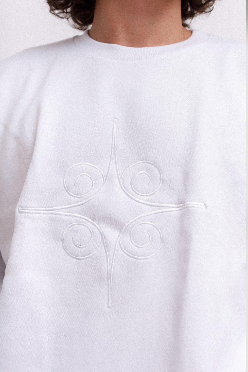 White Reja Crew Neck